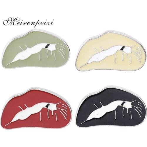 Meirenpeizi Black Brooches For Clothes