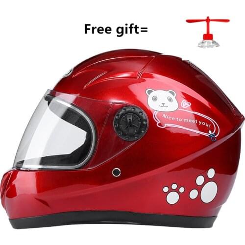 Motorcycle Scooter Cute personality Kid Child Helmet 6-10 Years Children Red Yellow Blue Safty Moto Bicycle Helmets