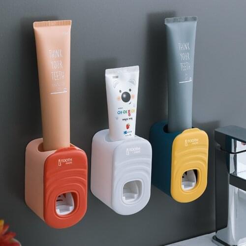 Automatic Toothpaste Squeezing Device Wall-mounted Toothpaste Squeezing Device Without Punching For Bathroom Accessories
