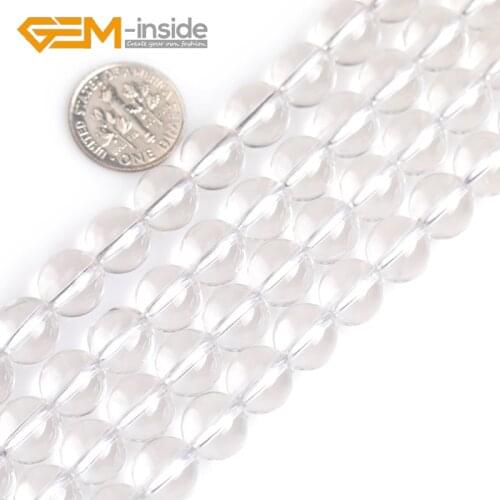 Natural AAA Grade Round Natural Clear White Quartzs Loose Beads For Jewelry Making strand 15" Selectable Size 4mm-14mm Wholesale
