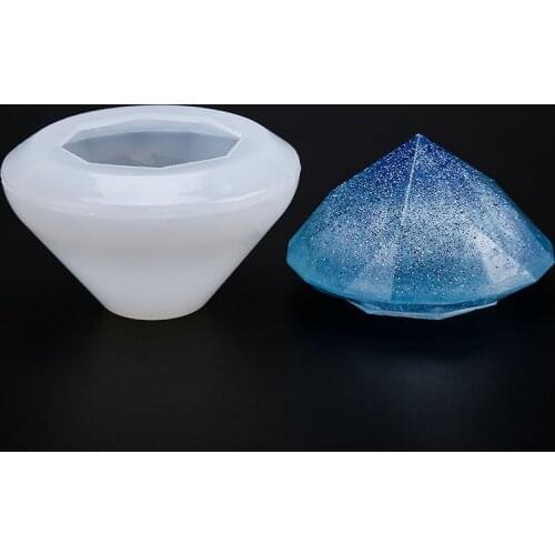 NOT AS LONG diy Crystal Epoxy Ocean Diamond Silicone Resin Mold Free Polishing High Mirror Pendant Specimen Decoration Jewelry