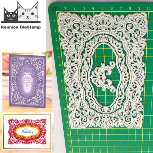 Reunion Greeting Card Cover FRAME Metal Cutting Dies Scrapbooking New 2021 Card Stencil Cut Die for DIY Card Crafts Handmade
