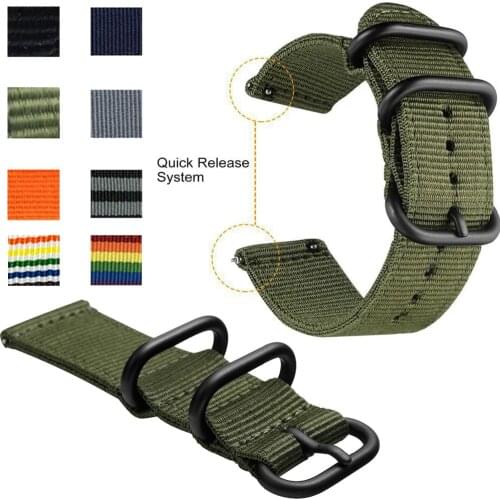 Nylon canvas wrist Strap for Huawei Watch GT2 46mm/Magic GT/GT2E Watch Band bracelet Disassemble replacement EasyFit accessories