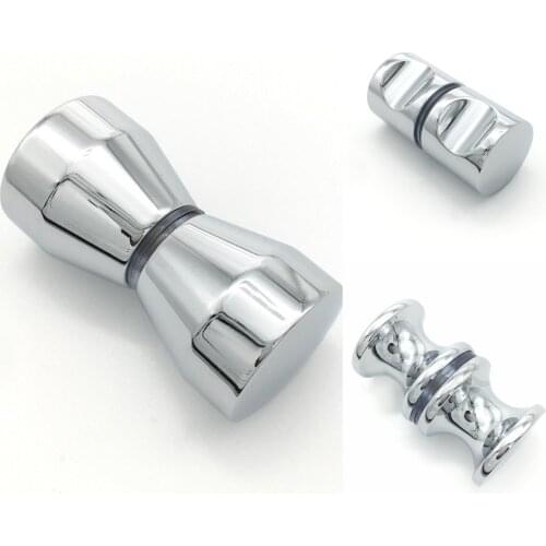 Aluminum Alloy Door Single Glass Door Knob Bathroom Shower Cabinet Handle