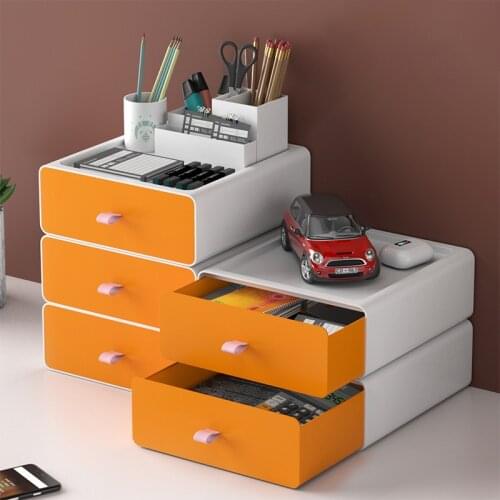 Storage box desktop shelf drawer type multi-layer office storage box storage box desk storage and organization