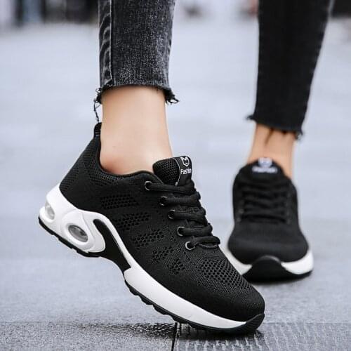 2021 Sneakers Women Shoes Flats Casual Ladies Shoes Woman Lace-Up Mesh Light Breathable Female zapatillas de deporte para mujer