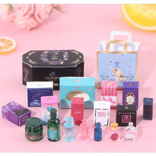 1set 1/12 Scale Color Perfume Miniature Furniture Model Mini Doll House Furniture