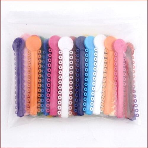 1 Bag Dental Orthodontic Ligature Ties Elastic Rubber Bands 1040 Pcs