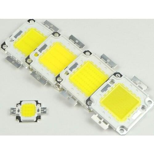10 Pcs 10W 20W 30W 50W 100W LED Chip Light DC 9V 30V 36V COB Integrated Diode LED lamp Chip light Beads DIY Floodlight
