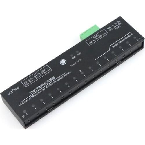 15-channel Photoelectric Gray-scale Line Patrol Sensor/RS485/optocoupler Isolation/metal Shell