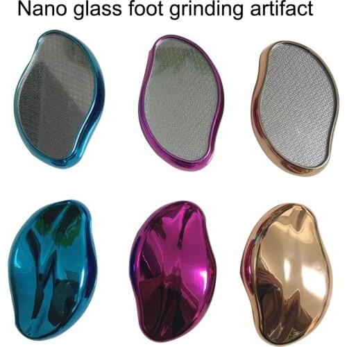 2 In 1 Nano Glass Pedicure Foot Polisher Nano Glass Pedicure Stones Soft And Effective Plastic Sandblasting