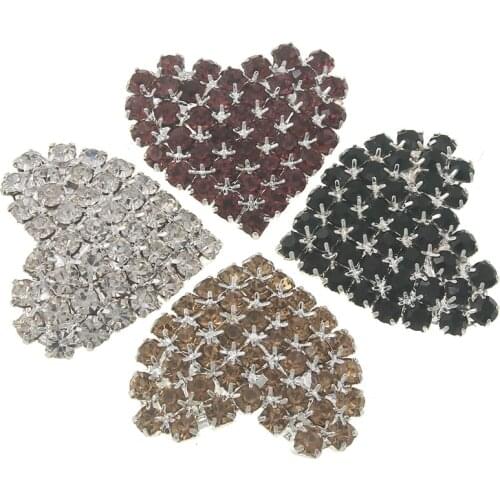 5pcs/lot 21mm DIY Craft Supplies Embellishments Manualidades Craft Accessories Rhinestone Brass Crafting Brooch Applique