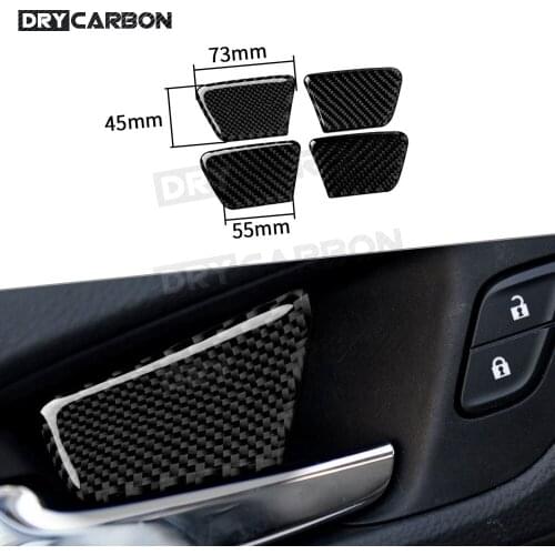 For Chevrolet Cruze 2009-2015 Carbon Fiber Interior Door Handle Bowl Trim Cover Stickers Car Accessories