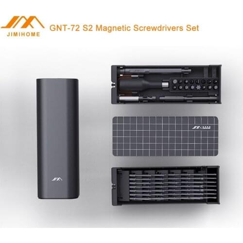 JIMI GNT-72 S2 Magnetic Precision Screwdrivers Set Replaceable Dual Layer Press Multi-purposed Household Screw Driver DIY Tool