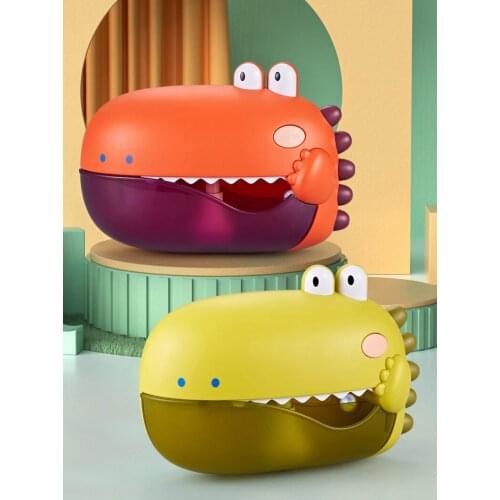 New Bath Toys Dinosaur Bubble Machine Music Bathtub Soap Machine Automatic Bubble Maker Baby Bathroom Funny Toy for Children