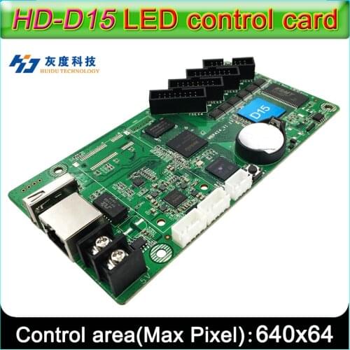 NEW HD-D15 Full-color LED Sign Controller, Support Network RJ45, U-disk communication, Strip-type video screen controller