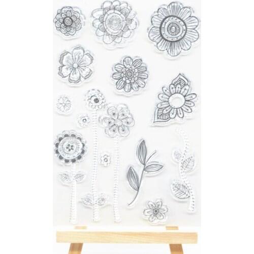 Sunflower Rubber Clear Stamp for Card Making Decoration and Scrampbooking