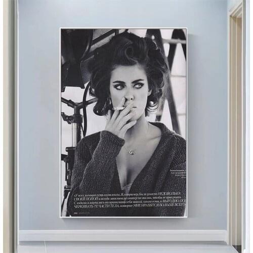 Alyson Le Borges Sexy Model Pretty Girl Swimsuit Pose Wall Silk Cloth HD Poster Art Home Decoration Gift