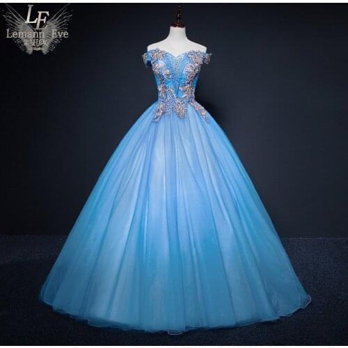 Luxury blue rococo beading medieval dress Renaissance lace Gown princess costume Victorian /Marie Antoinette/can customs size