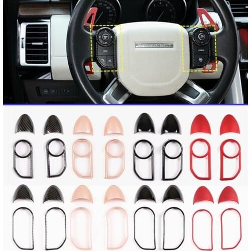 2styles For Land Rover Range Rover Sport Voque Evoque Velar Discovery 5 Discovery Sport Steering Wheel Button Decorative Frame