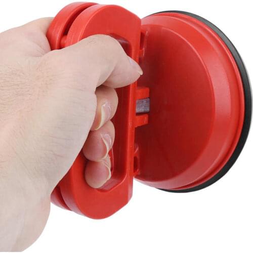 Glass Suction Cup Plate Puller Single Claw Red ABS+PVC Plastic Tile Floor Sheet Lifter Lifting Tool Glass Puller 30 kg / 66.1 lb
