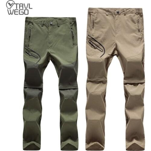 TRVLWEGO Men Quick Dry Outdoor Outing Pants Waterproof Trekking Hiking Pants Summer Hunting Fishing Climbing Pants Lightweight