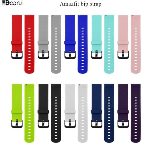 Silicone Strap for huami Amazfit Bip PACE Lite Smartwatch Bracelet Smart Watch Accessories with fashional colors