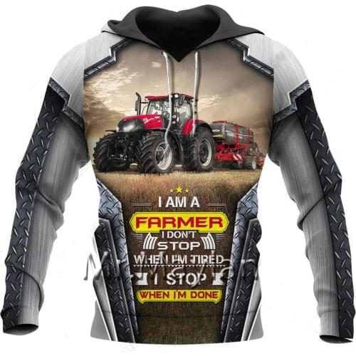 Beautiful Tractor Printed Full 3D Jacket Mens Anime Hoodies Men/Women Harajuku Unisex Sweatshirt Boys Streetwear Outfits T0279