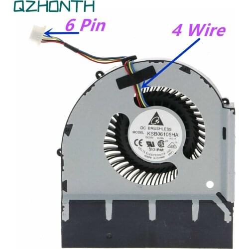 Laptop CPU Cooling Fan For Lenovo ThinkPad W520 4Wire 6Pin 04W1576