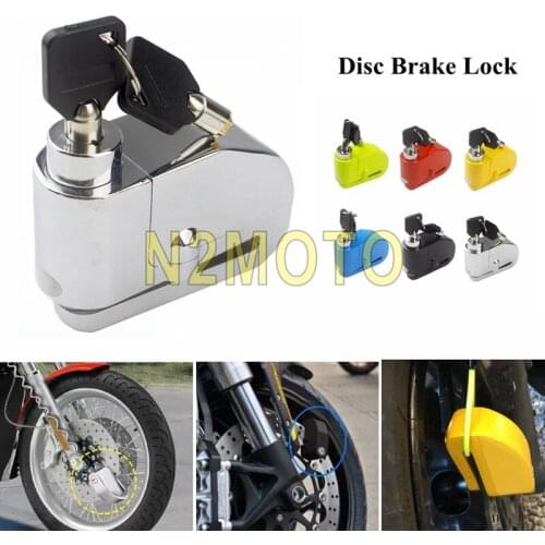 Waterproof Motorcycle 120 DB Alarm Brake Disc Lock Scooter Bike Security Anti-theft Lock Chrome For Yamaha Suzuki Honda Kawasaki