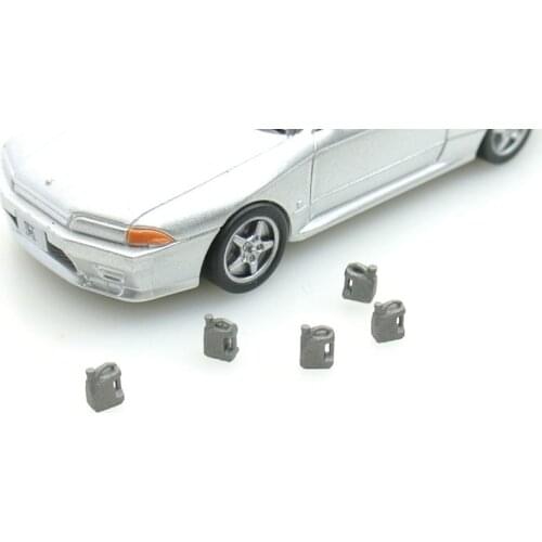 1/64 handmade motor Fuel oil can car model garage scene 10pcs