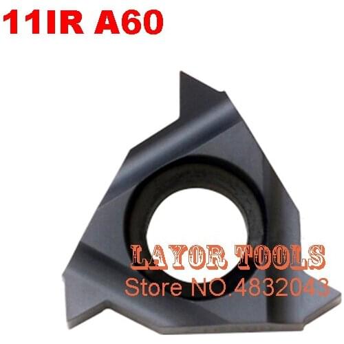10 pcs 11 IR A 60 ,Indexable Tungsten Carbide Threading Lathe Inserts for Threaded Lathe Holder,thread turning tool holders