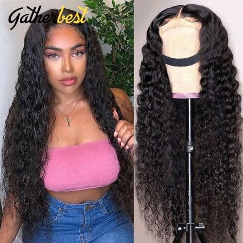 13x4 Lace Front Wigs Human Hair 32Inch Deep Wave Lace Frontal Wig with Baby Hair 150% Density Brazilian Virgin Human Hair Wigs