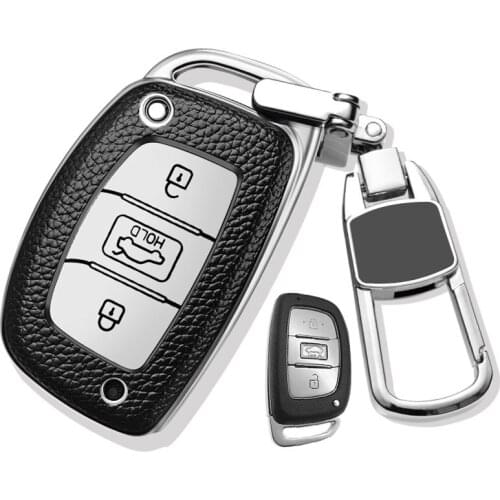 Car Key Case Cover For Hyundai ix35 Accessories Holder Shell Keychain Protect car styling