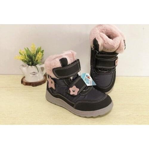 Girls children snow boots cotton boots winter waterproof non-slip warm -30 degrees size 26 to 30 wallvell