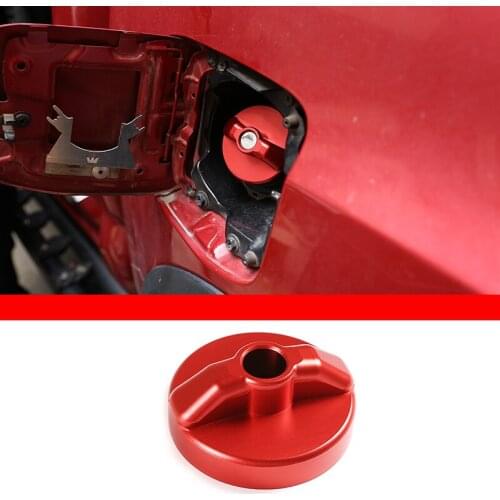 For Toyota Tacoma 2010-21 Car Interior Aluminum Alloy Blue/Red Car Fuel Cap Protective Cover Sticker Modification Accessories