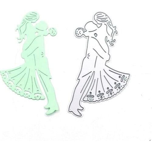 Julyarts Couple Hugging Die Cuts Scrapbook Album For DIY Card Making New 2021 Embossed Crafts Cards