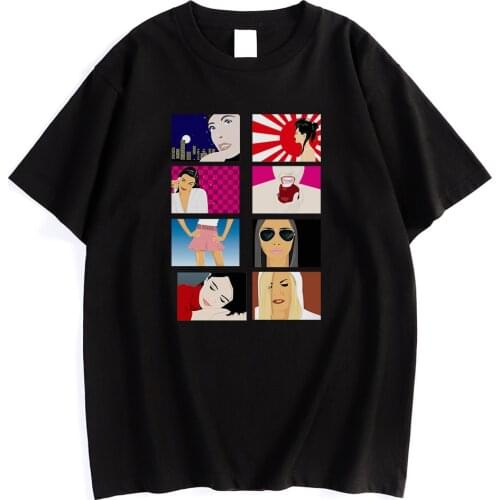 Beautiful Women Urban Style Print Mens T-Shirt Style Vintage Tshirt Fashion Oversized T Shirts Simplicity Crewneck Mens Clothes