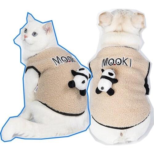 Panda jacket dog clothes pet dog clothing cat clothes dog accessories dog jacket french bulldog dog clothes for small dogs pets