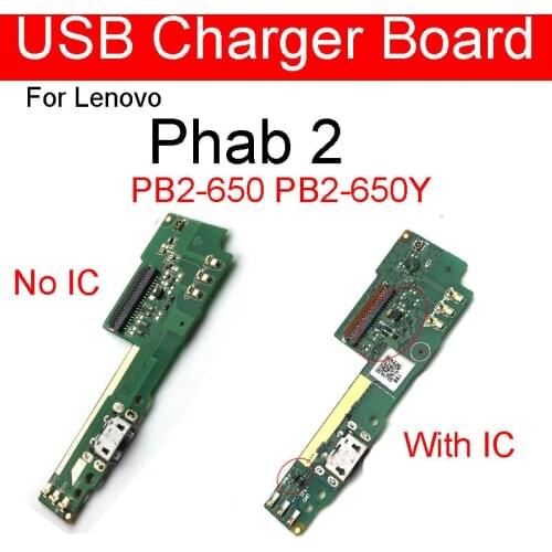 Micro Dock Connector Charger Plug Board For Lenovo PHAB 2 PB2-650 PB2-650Y USB Charging Port Board Flex Cable Replacement Parts