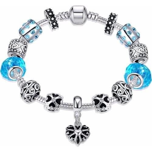 Bohemia Style Fashion Woman Bling Bracelets Vintage 925 Sterling Silver Woman Weddings/Birthday Party Gifts