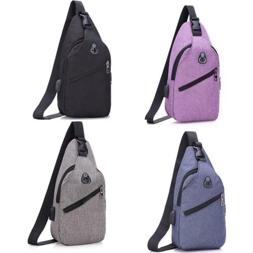 Mens Womens Shoulder Bag Chest Bag Casual Chest Bag Boys Girls Messenger Bags Oxford ClothMultifunction Crossbody Bag