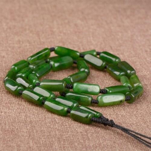 Natural hetian jasper Irregular beads lanyard necklace simple retro temperament jewellery fashion for women men lucky
