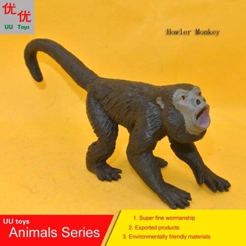 Hot toys: Howler Monkey simulation model Animals kids toys children educational props