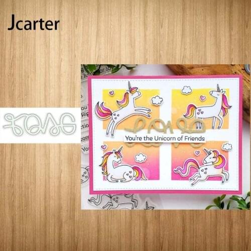 Love Letters Frame Metal Cutting Dies Craft Stencil for Scrapbooking Handmade Tools Make Album Model Punch Blade Decor Template