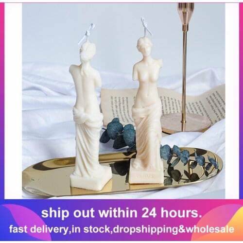 Roman Column Silicone Candle Mold DIY Venus Scented Human Body Mold Candle making jars Art Sculpture Model Wax Mold Crafts Gifts