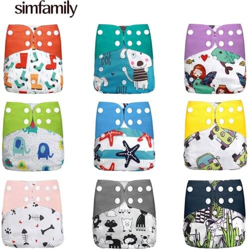 [simfamily]Diaper new baby cloth diapers porket adjustable boy girl newborn washable waterproof reusable nappies