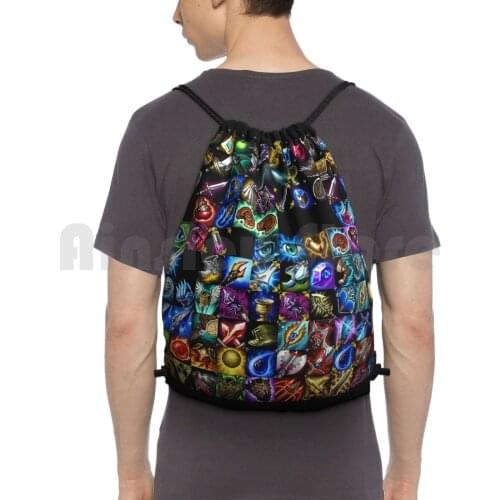 Items Backpack Drawstring Bag Riding Climbing Gym Bag Valorant Cool Slim Old School For You Hot Trend Cs Go Book Phone Tft