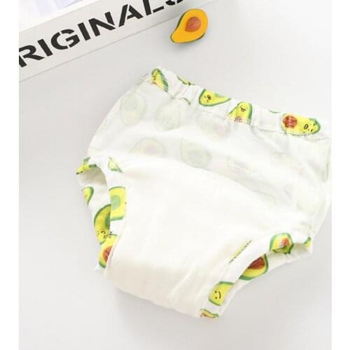 2Pcs Baby Training Pants Underwear Infant Breathable Washable Cloth Diaper Nappy Layered design, absorbs and locks water