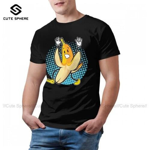 Banana Tee Shirt Cute Short Sleeve 100 Cotton T Shirt Basic Graphic T-Shirt Big Men